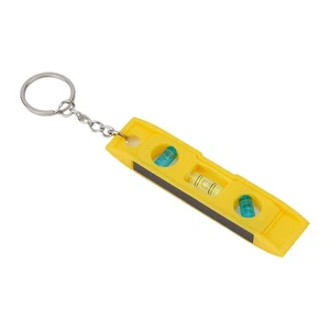 Small Magnetic Level Linear Bubble Level with Keychain for Easy Hanging - Picture 1 of 18