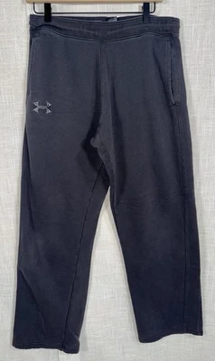 Pantalones Under Armour Para Hombre L Grandes Negros Sueltos Tormenta Algodón Entrenamiento Atlético Foto 1 de 4