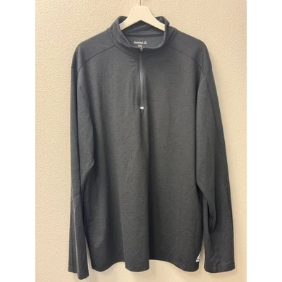 Reebok Pullover Athletic Training Top Quarter Zip Long Sleeve 2XL - Image 1 of 4