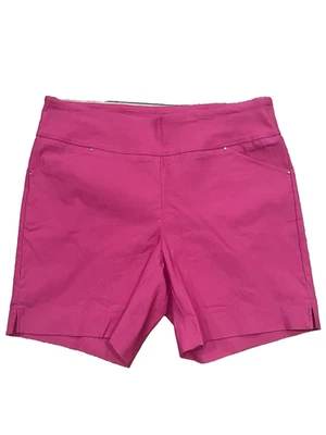 Women's Nanette Lepore Sz L Pull On Bright Pink Shorts - Image 1 of 4