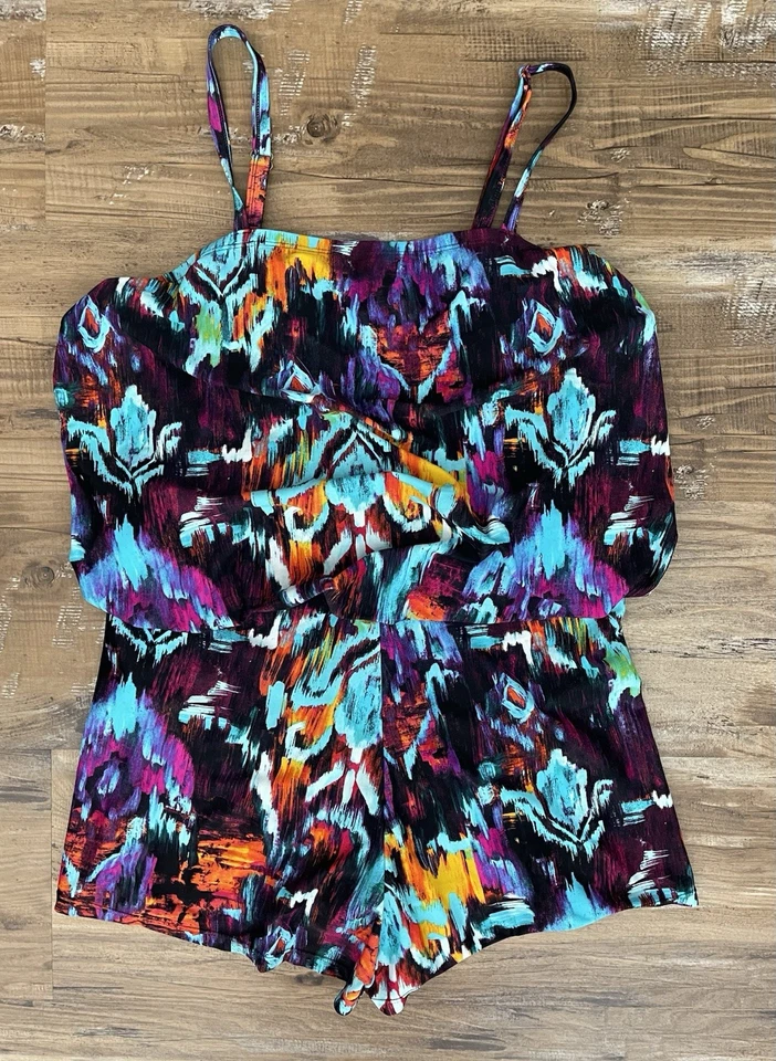 St Tropez Mameluco de Natación Talla 16 Para Mujer Traje de Baño Traje de Baño Pantalones Cortos Foto 1 de 4