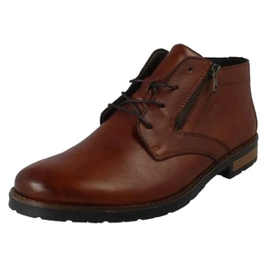Mens Rieker Zip and Lace Up Fastening Chelsea Ankle Boots *14609* - Picture 1 of 10