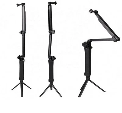For GoPro Support 3-Way Tripod Camera Holder Black GoPro 3 in 1 Tripod - Image 1 of 4
