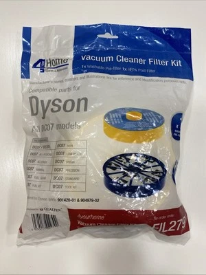 Dyson replacement Vacuum Cleaner Filter Kit - Fits DC07 - Image 1 of 2