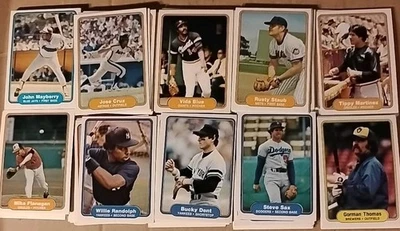 1982 Fleer Baseball Card Lot Of 100 - EX-NM Condition No Dubs - .10 Per Card - Image 1 of 3