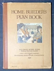 Rare "Home Builder's Plan Book" 1921 1st Edition GOOD Hardcover - Picture 1 of 20