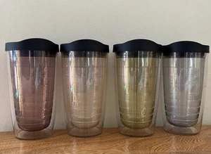Tervis Tumbler 16 oz set of 4 Different Colors W/Lids Pre-owned Not Used - Picture 1 of 3