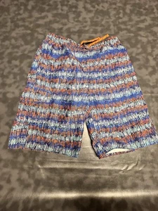 L L Bean Swim  Shorts Boys Sz 16 Multi Color - Picture 1 of 13