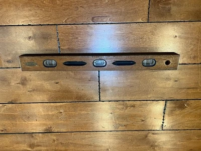 Vintage CRAFTSMAN Underline Logo 24" (6) Vial Wooden Level - Image 1 of 4