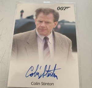 Colin Stinton Autograph Card full bleed James Bond Rittenhouse