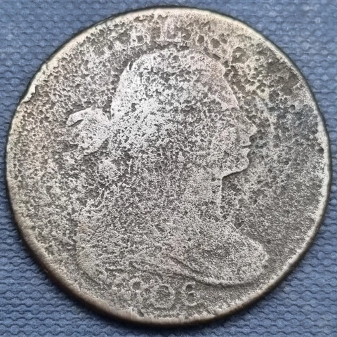 1806 Draped Bust Large Cent 1c Circulated Details #60471 Cover