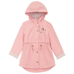 Rokka&Rolla Girls' Hooded Rain Jacket Lightweight Windbreaker Trench Coat - Picture 1 of 43