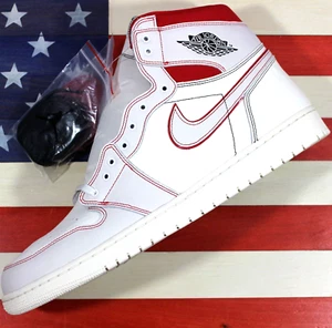 Nike Air Jordan 1 High OG Off-White/Red/Phantom scarpa retrò i[555088-160] uomo 18 - Foto 1 di 11