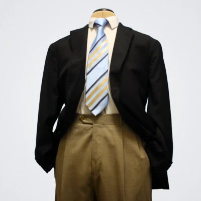 Daniel Cremieux X Loro Piana Sport Coat 46R Black Wool "Arthur" Woven in Italy - Image 1 of 4