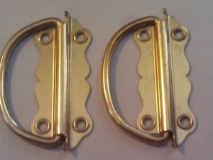 PAAR SCHRANKGRIFFE MESSING STIL 2 STÜCK - Bild 1 von 3