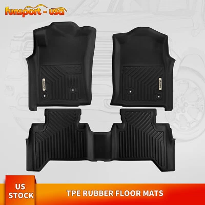 Tapetes forros para Toyota Tacoma 2005-2015 doble cabina TPE goma para todo tipo de clima Foto 1 de 4