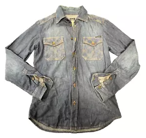 D&G Dolce&Gabbana Denim Button Down Top Size Medium - Picture 1 of 7