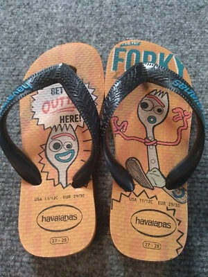 Sandalia Havaianas Kids Forky Toy Story 4 Chanclas - EE. UU. Talla 11/12C, Naranja  Foto 1 de 4