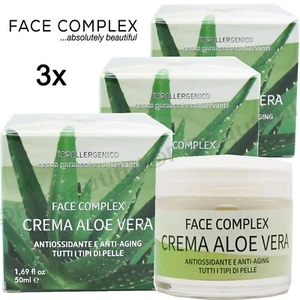 Aloe Vera Gesichtscreme Antioxidans Feuchtigkeitscreme gegen Akne und Unvollkommenheiten 3x 50ml - Bild 1 von 3
