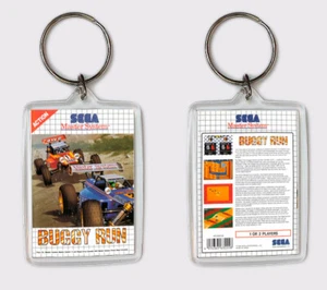 BUGGY RUN SEGA MASTER SYSTEM LLAVERO KEYRING - Imagen 1 de 1