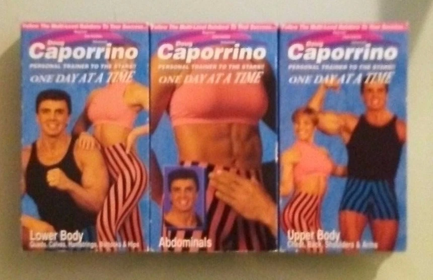 doug caporrino one day at a time LOWER / UPPER BODY ABDOMINALS VHS VIDEOTAPE LOT - Image 1 of 1