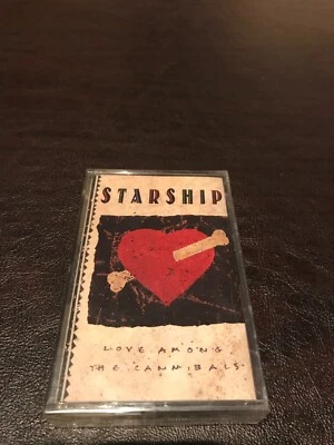 FACTORY SEALED CASSETTE TAPE STARSHIP LOVE AMONG THE CANNIBALS - Image 1 of 2