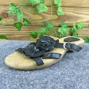 Born concept scarpe sandalo donna slide pelle nera taglia 6 media - Foto 1 di 10
