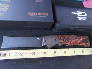 Bestech Spanish Tip Razor Orange & Black G-Mascus/Bronze Titanium. Sold Out. MIB - Picture 1 of 14