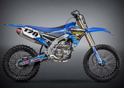 Escape completo de acero inoxidable YOSHIMURA Yamaha YZ450F 2014-17 RS-4, con silenciador de aluminio Foto 1 de 3