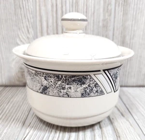 Lenox Chinastone Sugar Bowl With Lid Granite- Freezer/Microwave Safe Made in USA - Picture 1 of 8