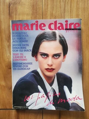 RARE VINTAGE MARIE CLAIRE ITALIAN VERSION OCTOBER 1989 NEO FASHION MAGAZINE - Image 1 of 4