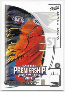 2002 Select Exclusive Premiership Predictor (PC15) WEST COAST :::: - Picture 1 of 1