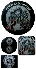PORTLAND PIRATES AHL & WASHINGTON CAPITALS NHL COLLIDE SUPER RARE INGLASCO PUCK