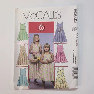 McCalls M5033 Childs Easter Spring Dress 6 Looks Sewing Pattern Sz 3-4-5-6 UC/FF - Picture 1 of 3