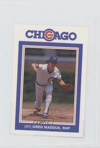 1988 David Berg Chicago Cubs Greg Maddux #31 HOF