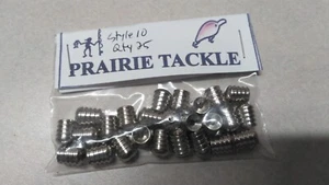 25 Messing Köderkörper Style 10 vernickelt - Bild 1 von 1