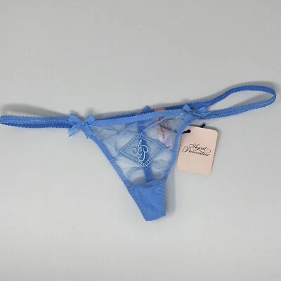 Tanga Agent Provocateur Casper azul AP3 mediana nueva con etiquetas Foto 1 de 4