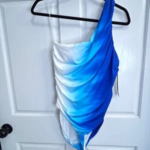 Women's La Blanca One-Piece Swimsuit Size 14 Blue - Picture 1 of 11