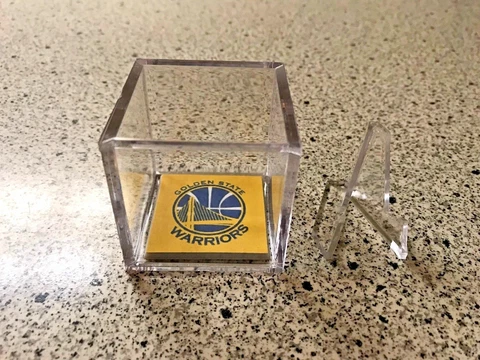 Golden State Warriors Custom NBA Finals Champions Ring Display Case w/Stand Cover