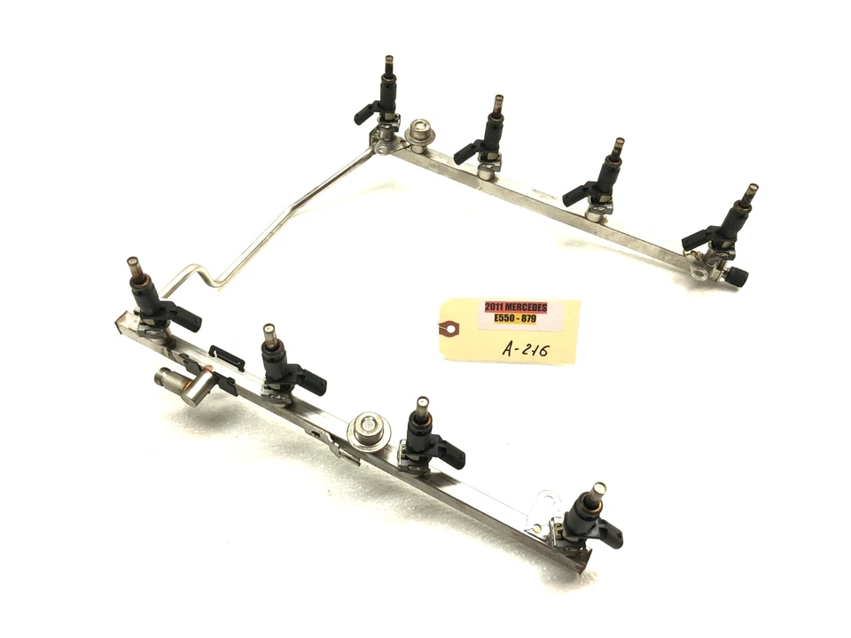Mercedes Benz E550 2010-2013 5,5 L V8 carril inyector de combustible con juego de inyectores OEM Foto 1 de 4