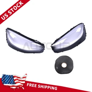 Car Headlight Lens Cover Shell Lampshade Fit Mercedes Benz S Class W223 2021-23 - Foto 1 di 8