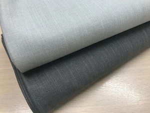 Poly viscose suiting Fabric trouser dress jacket material dark grey silver grey - Picture 1 of 6