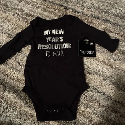 Body bebé recién nacido, mi resolución de Año Nuevo es caminar por Okey-Dokey Foto 1 de 2