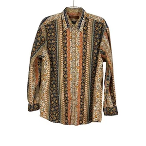 Tori Richard Honolulu Men's Floral Print Long Sleeve Button Down Shirt Size LG - Bild 1 von 6