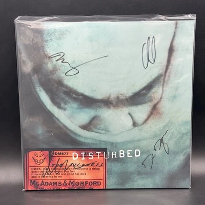 AUTOGRAPHED SIGNED Disturbed The Sickness 25th Anniversary Green Vinyl LP - Image 1 of 2