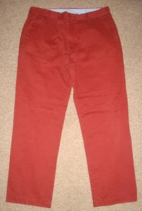 JOHN LEWIS Brick Red Cotton Twill CHINOS W34 L29 - Picture 1 of 6