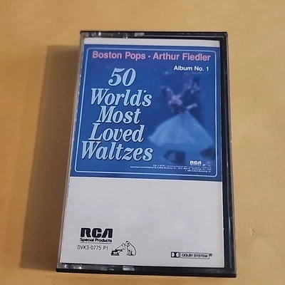 Arthur Fiedler Boston Pops 50 World's Most Loved Waltzes Cassette Tape RCA  - Image 1 of 4