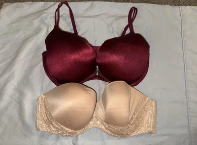 Lote de 2 sujetadores Victorias Secret 38DD (cuerpo de Victoria y estilos muy sexy) Foto 1 de 4
