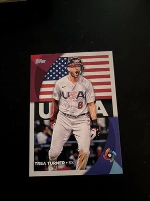 2023 Topps Series 2 - 2023 World Baseball Classic Stars Trea Turner #WBC-12 - Image 1 of 2