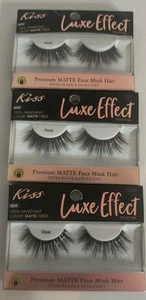 Kiss Luxe Effect Collection LFX01 Opal Premium Nerz Wimpern wiederverwendbar - 3 Packungen - Bild 1 von 2